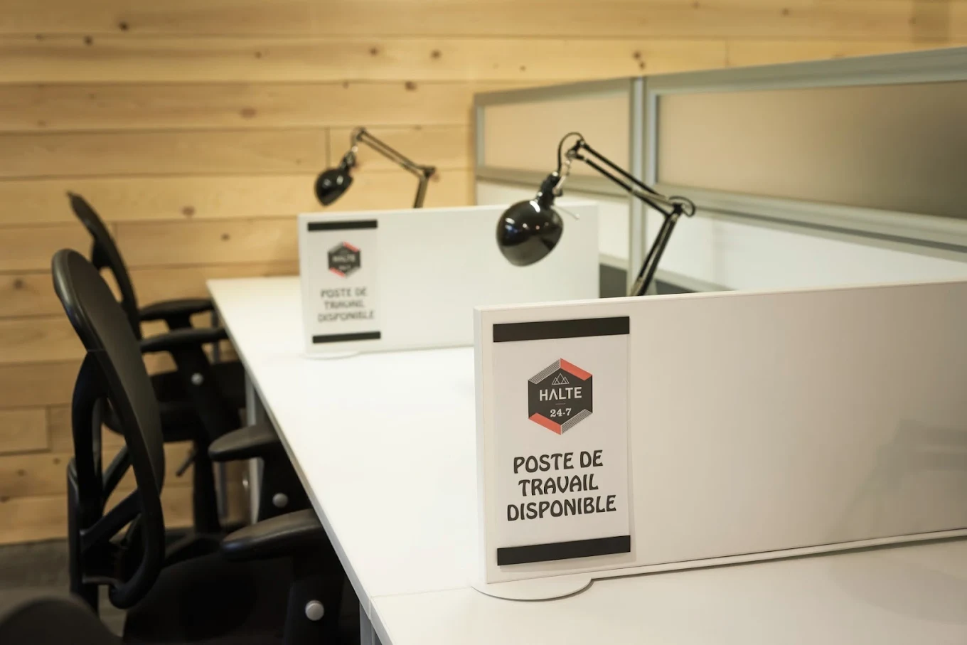 Halte 24-7 - Espace de travail